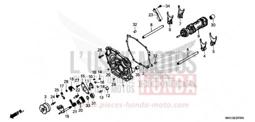 TAMBOUR DE CHANGEMENT/FOURCHETTE DE SELECTION (DCT) GL1800DAL de 2020